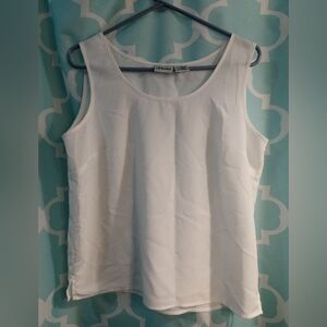 Liz Baker Classic White Tank Top